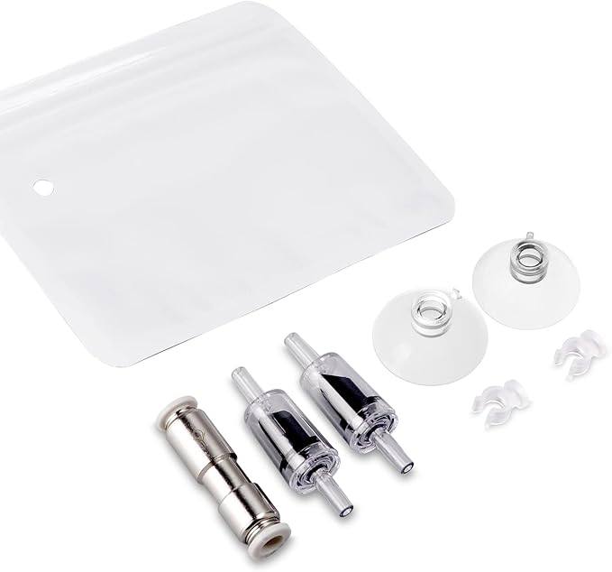 Aquarium Check Valves 1 Way Non-Return Valves Suction Cups Spare Parts Kit