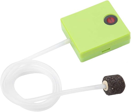 Portable Dry Battery Operated Aquarium Air Pump Oxygen Aerator with Air Stone