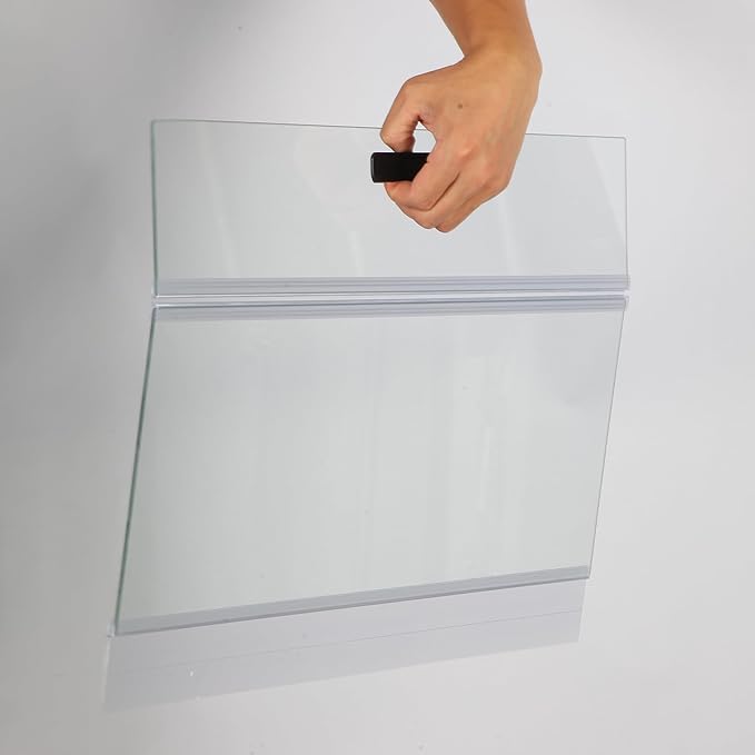 2PCS Set Glass Canopy,22.68x16.93in(Each PCS) Clear Tempered Aquarium Fish Tank Hoods FITS for Marineland Perfecto 70/75/90/110 Gallon 48x18 Aquarium Fish Tank