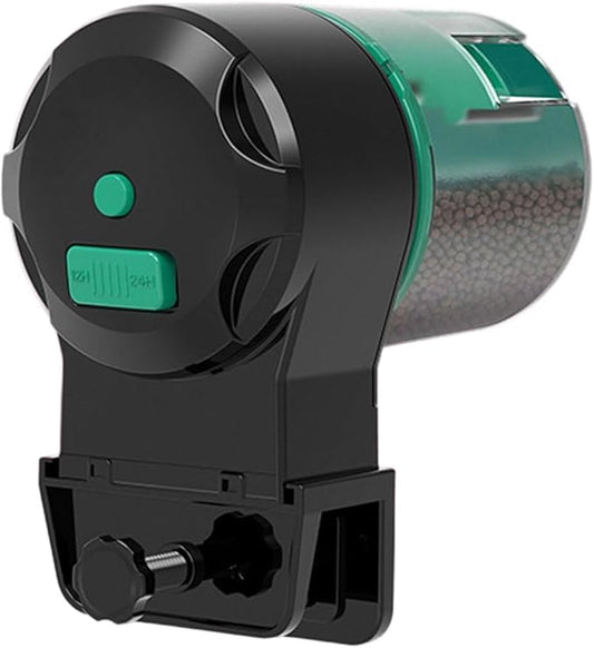 Battery Powered Feeders Compacts Aquariums Feeders Device for Fishes Food Pellets Fish Tanks Automatic Feeding