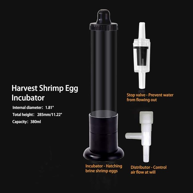 Brine Shrimp Eggs Incubator Hatchery Kit for Aquarium Fish Tank Brine Shrimp Eggs