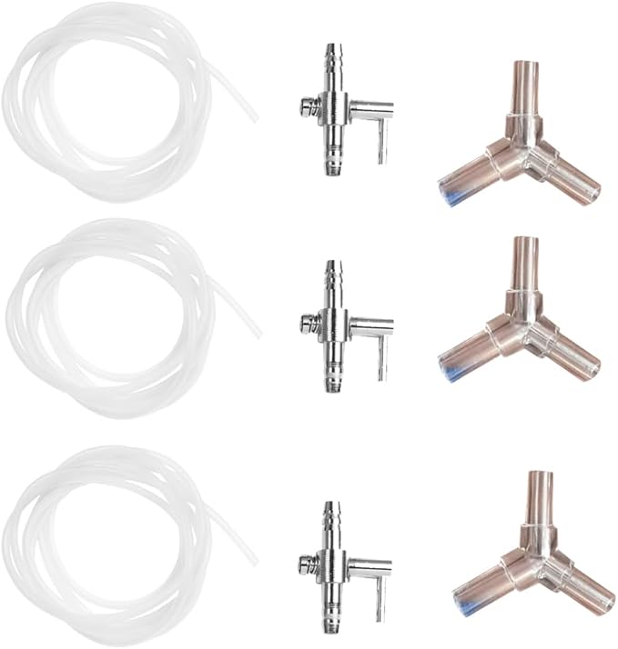 BESPORTBLE Fish Tank Distributor Kit 9Pcs Aquarium Air Pump Accessories with Hose Connectors Splitter for Aquarium Oxygen Pump