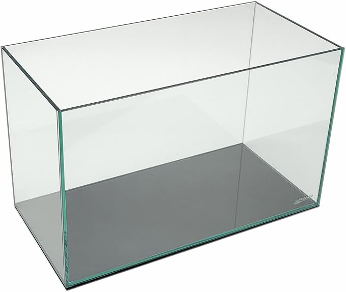 Lifegard Aquatics 15 Gallon Rimless Aquarium, Clear Glass, Ultra Clear Sealant Fish Tank, 5mm Thick with Dense Leveling Mat for Freshwater/Marine, Home or Office Decor (23.22"x11.02"x13.38")