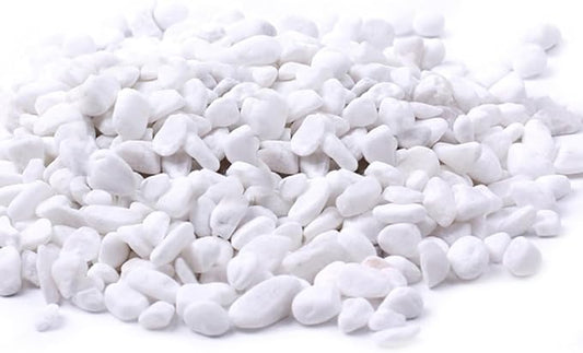 30g Crushed Stone Mini Crystal Chips Decorative Pebbles Gravel Irregular Gemstones Filling Gravel for Water Fountain Sand Landscape Fish Tank Garden (White(3-5mm))
