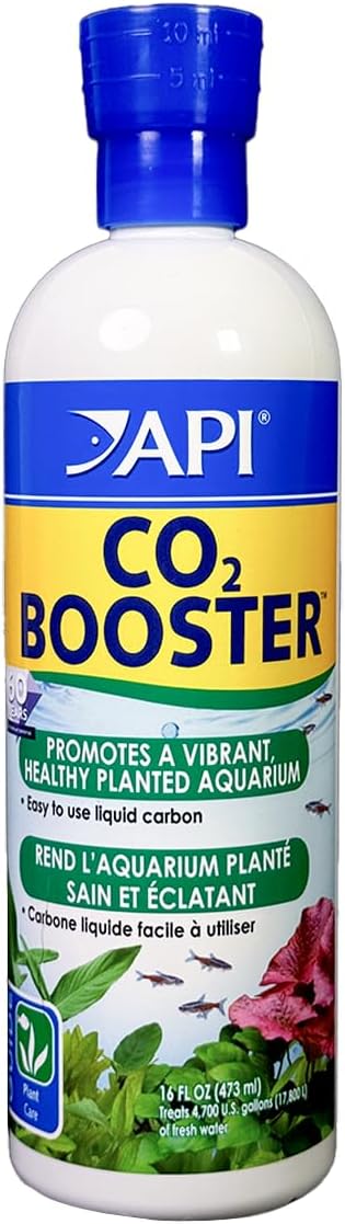 API Co2 Booster Freshwater Aquarium Plant Treatment 16 oz Bottle, Brown