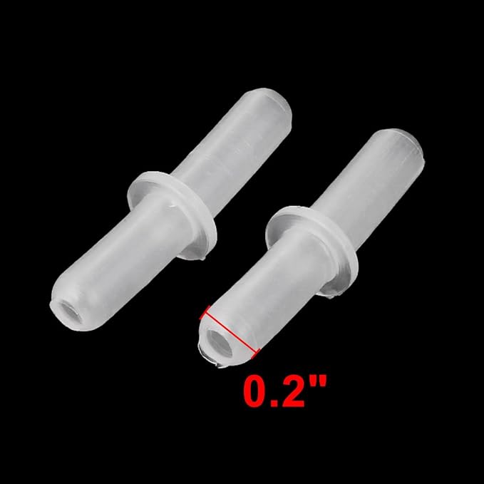 uxcell Aquarium Air Line 5mm Tubing 2 Way Straight Joint Connector 100pcs