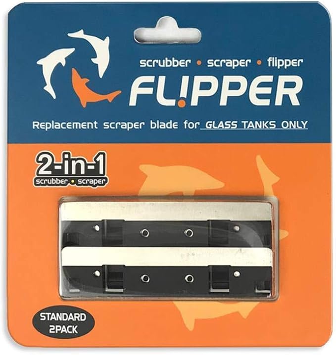 Flipper Cleaner - 2-in-1 Magnetic Aquarium Glass Cleaner - Fish Tank Cleaner - Scrubber & Scraper Aquarium Cleaning Tools – Fish Tank Cleaner STANDARD