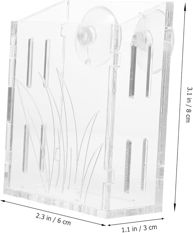3pcs Fish Tank Planting Cup Clear Container for Plants Plants Decor Aquarium Decoration Fish Food Feeder Aquatic Planter Water Holder Water Container Acrylic