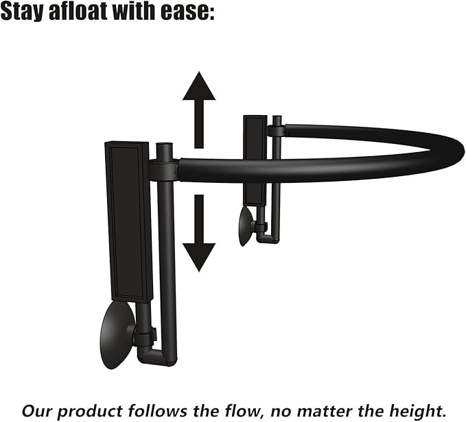 HOZOE Aquarium Floating Plant Corral, Intercepting Floating Plants from Filters and Heaters, Adjustable Height with Water Level, Can Be Used to Framed and Frameless Aquariums. (Style 1)