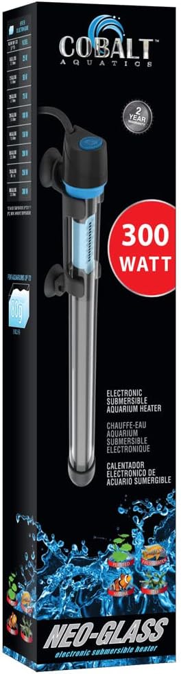 Cobalt Aquatics Neo-Glass Aquarium Heater, 300w (up to 80 gal)