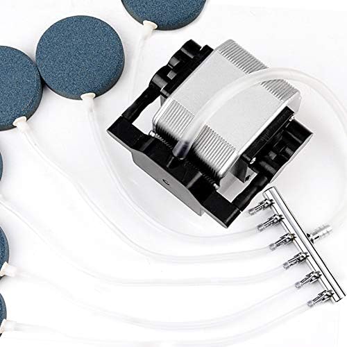 4MM Aquarium Air Flow Pump Splitter Control 6-Way Air Valve Distributors Connector Lever Valve Airline Tube Connector for Fish Tank Air Pump