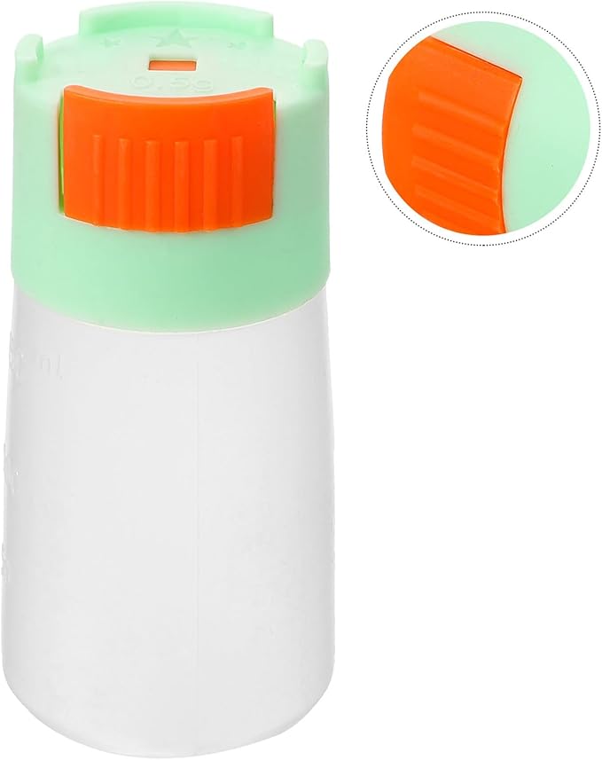 Yardwe Metering Fish Feeding Bottle Fish Food Storage Container Moisture-Proof Aquarium Feeder Green Non-Automatic Precise Feeding Tool for Aquatic Pets