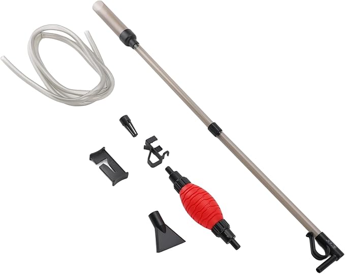 Aquarium Siphon Vacuum Cleaner Efficiently Cleans Gravel Sand for Fish Tank Water Changer