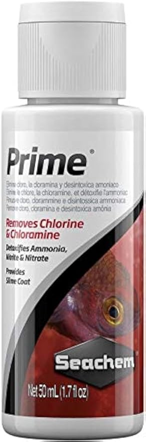 Seachem Prime 50mL - Emergency Ammonia and nitrite Neutralizer for Saltwater Aquariums