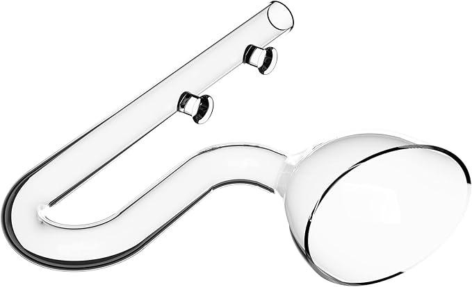FZONE Aquarium Glass Mini Skimmer Lily Inflow and Outflow Sets for Mini Nano Tanks Filter Pipes(for 1/2inch Tubing)
