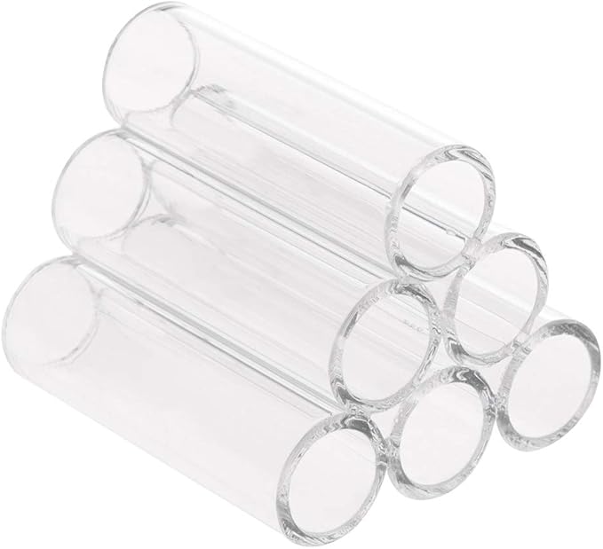 Aquarium Shrimp Shelter Tube Cave Clear Acrylic Habitat Breeding House Fish for Tank Decor 3 or 6 Tubes Betta Hideo Aquarium Heater Light Thermometers Gravel Sand Decorations