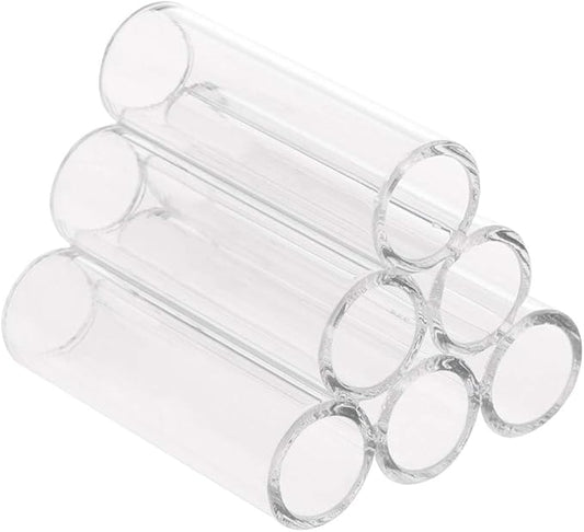 Aquarium Shrimp Shelter Tube Cave Clear Acrylic Habitat Breeding House Fish for Tank Decor 3 or 6 Tubes Betta Hideo Aquarium Heater Light Thermometers Gravel Sand Decorations