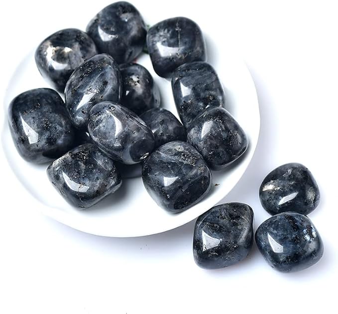 50g Natural Crystal Rolling Stone 27 Color Gravel Specimen Square Polished Stone Aquarium Fish Tank Home Decor,Labradorite,50g