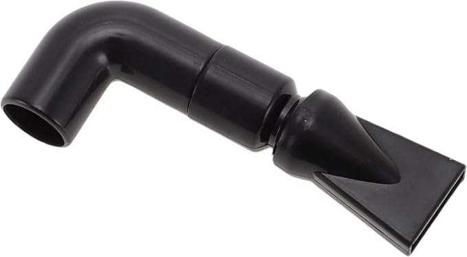 Aquarium Nozzle, Aquarium Pump Duckbill Nozzle, Plastic Fish Tank Duckbill Tube for Aquarium, 0.59" OD Water Inlet, Black