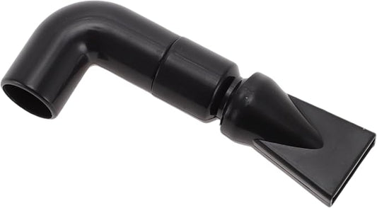 Aquarium Nozzle, Aquarium Pump Duckbill Nozzle, Plastic Fish Tank Duckbill Tube for Aquarium, 0.59" OD Water Inlet, Black