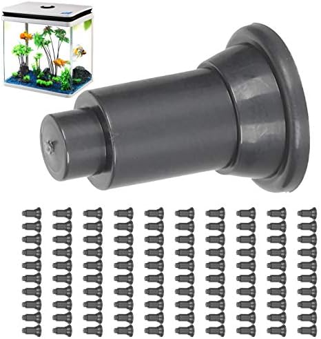 TOPINCN 100 Pcs Isolation Board Supporty Feet, Fish Isolation Board Supporty Feet, Support Feet for Aquarium Divider(Black)