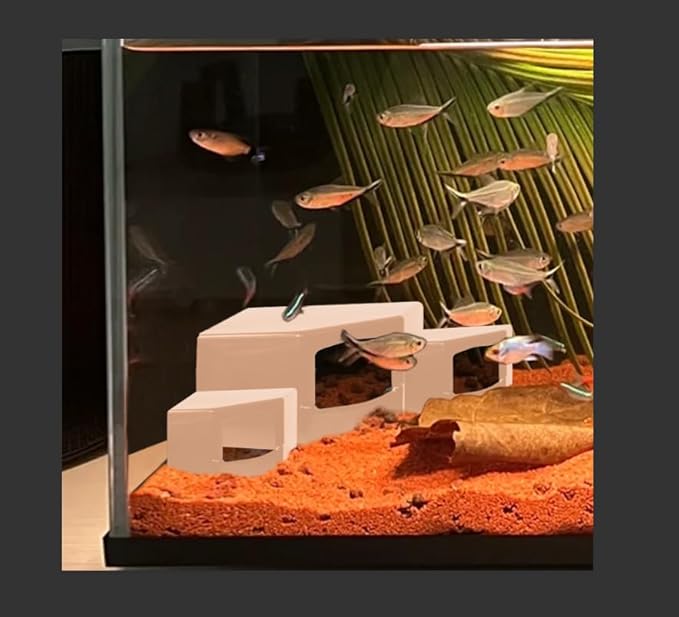 Shrimp Cave for Aquarium Tanks – Durable Fish Tank Decor, Natural Hideout for Ghost Shrimp, Fry, and Nano Fish (Easy to Clean)