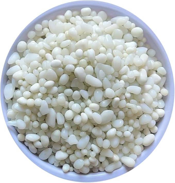 KISEER Clear Glass Stone Bulk 1 LB Glass Beads Gems Marbles Pebbles Gravel Rock for Aquarium, Fish Tank, Garden, Vase Fillers, Succulent Plants Decor (White)