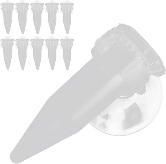 Automatic Fish Feeder, Auto Fish Feeder Fish Feeding Tube Brine Shrimp Eggs Fish Food Feeder 10Pcs Red Funnel Cup Fish Tank Feeding Cup for Feeding Fish with Suckers