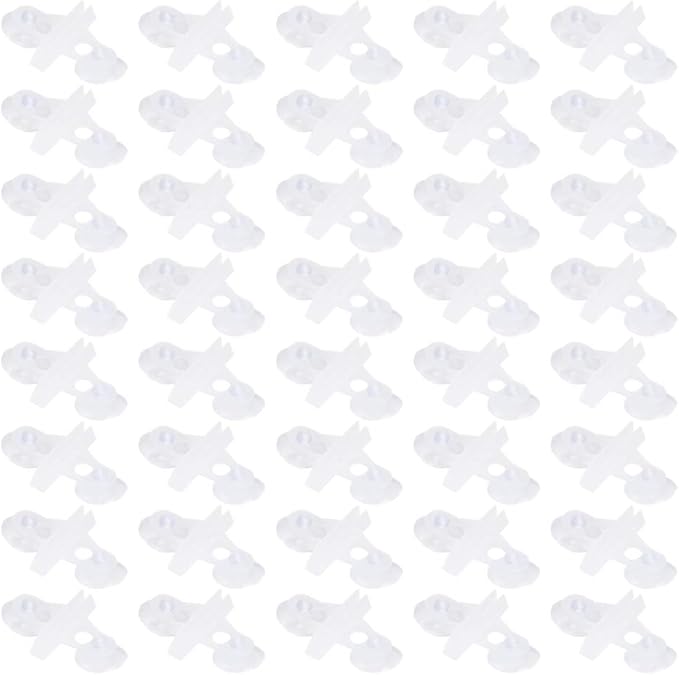 40PCS Aquarium Separation Clip, Fish Aquarium Suction Cup Separating Board Divider Support Clip Aquarium Divider(whtie)