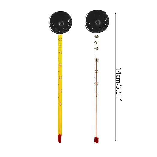 Aquarium Accurate Thermometer Easy-to-Read Fish Tank Thermometers Sucking Cup Monitors Terrarium Temperature Meter Aquarium Thermometer