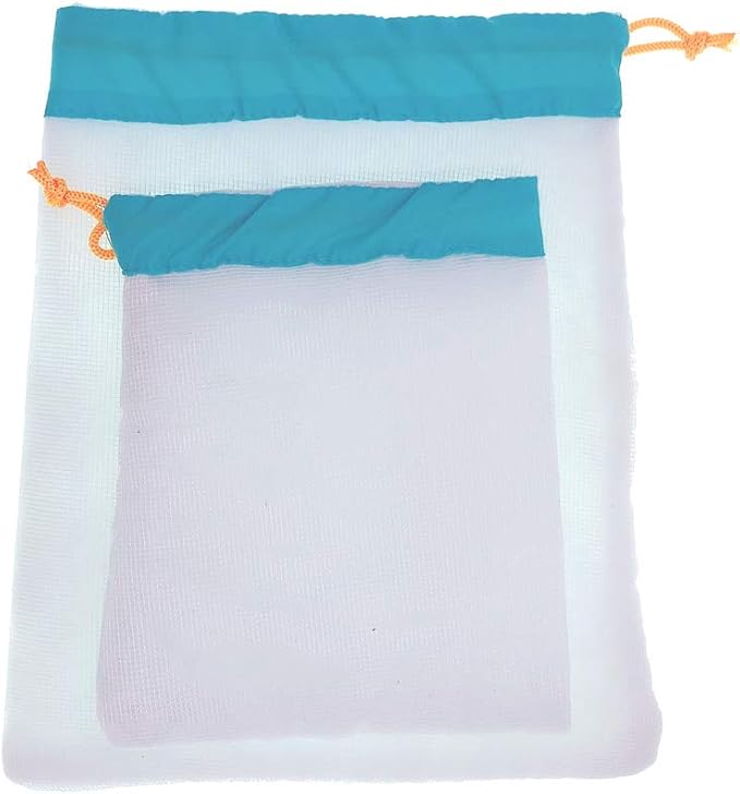 Pump Filter Bag Large, Mesh Barrier Bag 12 inch x 10 inch for Submersible Water Pumps under 1000GPH