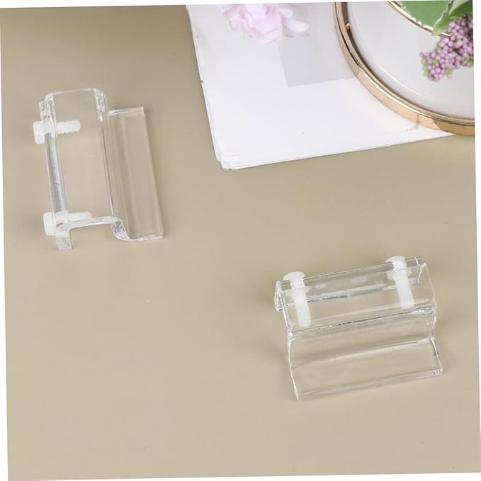 BESPORTBLE 8pcs Acrylic Fish Tank Support Bracket for Open Aquariums Holder for Pet Tanks Suitable for Thickness Heat Preservation