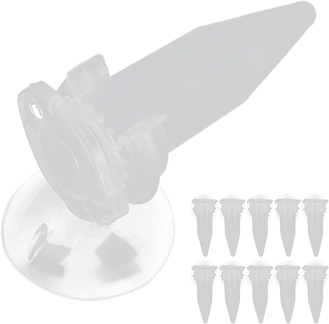Gavigain Automatic Fish Feeder, Compact Design, Reusable, Adjustable Food Release, Suction Cup Installation, for Small to Medium Aquariums, Ideal for Live Foods