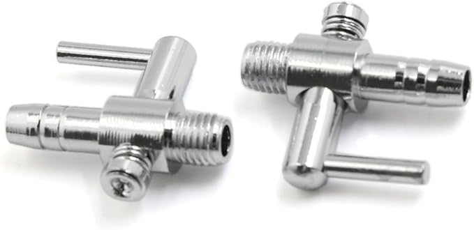 uxcell 10Pcs Stainless Steel Single Way Air Valve Distributor for Aquarium Pump
