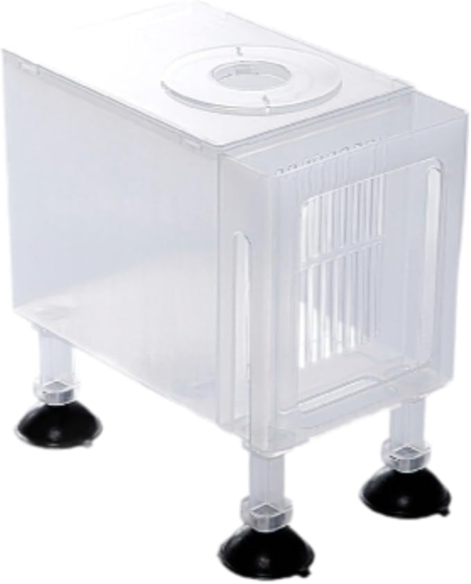 Aquarium Filter Box Protector Household Pump Case Universal Fountain Water Pump Case Sand Prevention Accessory Skimmer Box, Large White