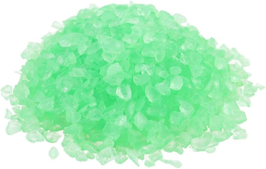 Zerodeko 2pcs Colored Glass Decorative Sand for Aquariums Landscapes Green Colored Sand for Fish Tank Bottle Decoration