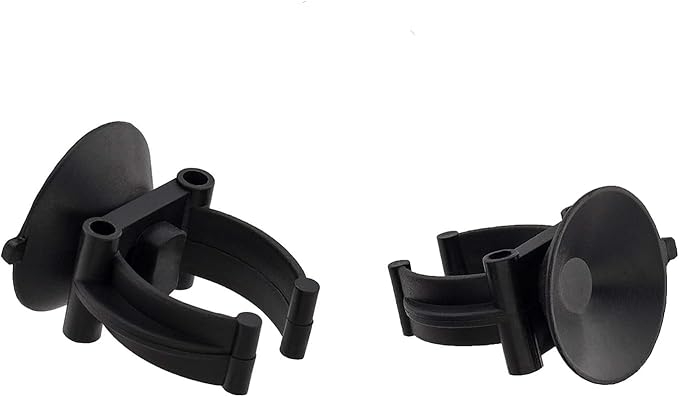 10Pcs Aquarium Suction Cup Clips, 18-22mm, Black, Universal Fish Tank Holders for Heaters, Pumps, Filters and Hood