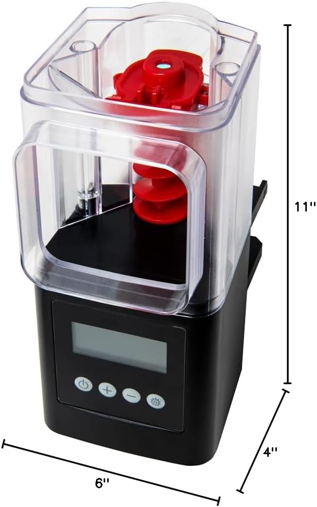 AQUATOP Programmable Fish Feeder – 1-4 Feedings Per Day, Holds 450ml – Versatile Automatic Feeder for Convenient, Consistent Fish Feeding