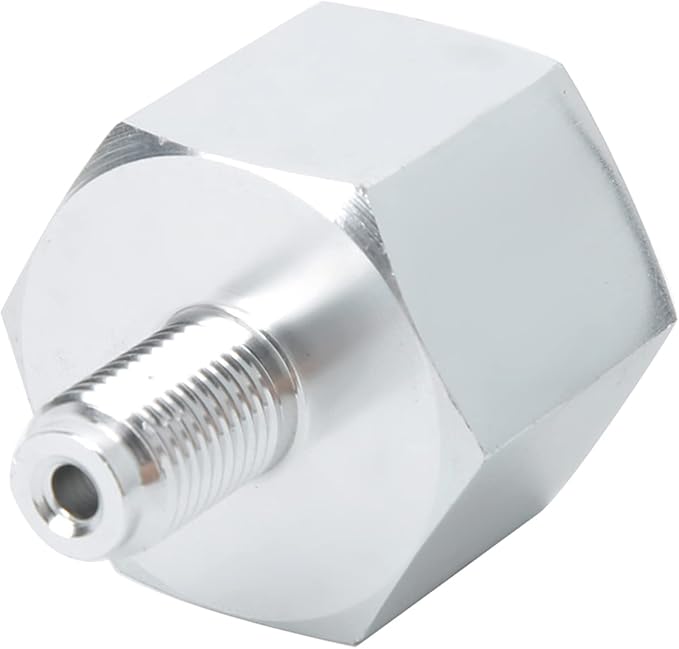 3/8 to CGA320 Regulator Adapter, Aluminum CO2 Regulator Cylinder Adapter Pneumatics Connector Fitting Converter Accessories for Homebrew Beer Aquarium
