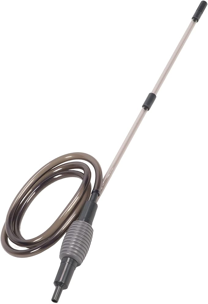 Zerodis Aquarium Gravel Cleaner, New Quick Water Changer with Air Pressing Button Fish Sand Cleaner Kit Fish Water Changer Siphon PVC Easy to Install Aquarium