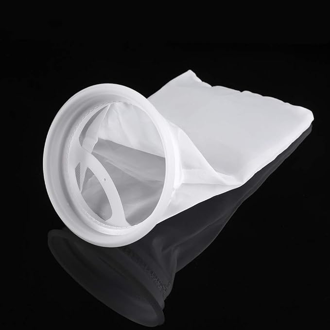 4 Inch Filter Socks 200 Micron Aquarium Nylon Filter Bags 4 in By 10 in Long Fish for Tank Filter Accessories Aquarium Heater Light Thermometers Gravel Sand Decorations