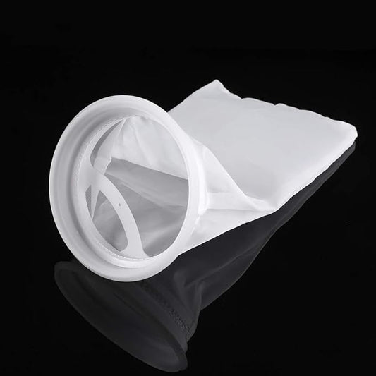 4 Inch Filter Socks 200 Micron Aquarium Nylon Filter Bags 4 in By 10 in Long Fish for Tank Filter Accessories Aquarium Heater Light Thermometers Gravel Sand Decorations