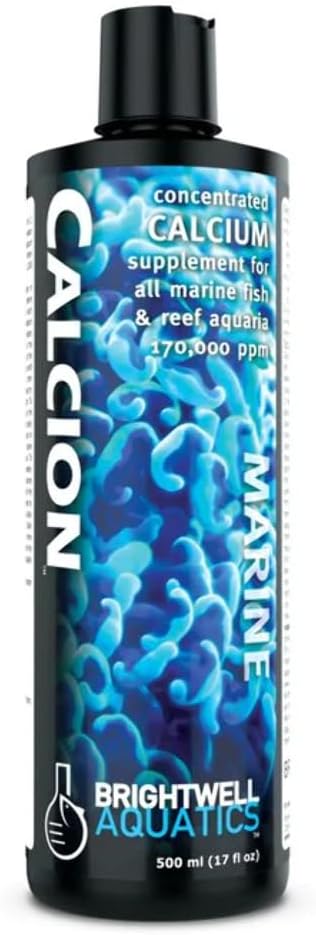 Brightwell Aquatics Calcion - Concentrated Ionic Calcium Supplement for Reef & Saltwater Aquariums Supports Coral Growth Aragonite Formation No Phosphate, 20L