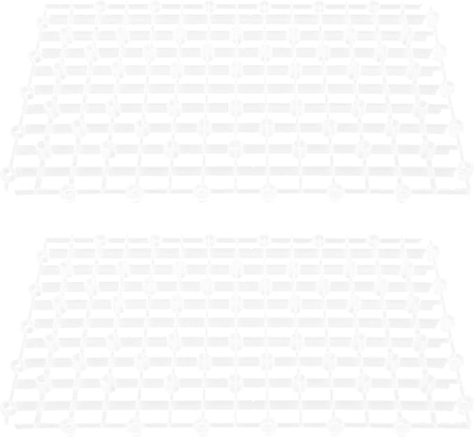 Mipcase Newborn Photography Props 2pcs Aquarium Fish Tank Divider Trays Plastic Egg Crate Tray Grid Bottom Board Fish Separator 26x17.5x0.5CM Transparent Small Fish Tank