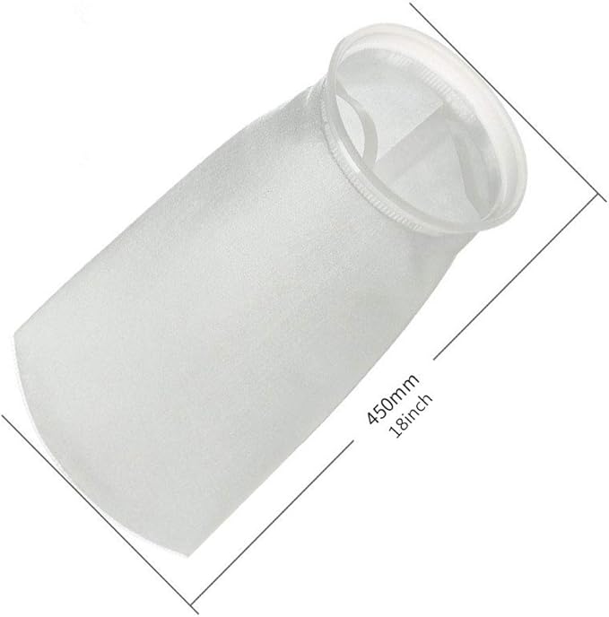 7 Inch Ring by 18 Inch Long Filter Sock Bags 1 Micron, 5 Micron, 50 Micron, 100 Micron - Aquarium Felt Fabric Sump Filter Bag - 1 Pack (25 Micron)