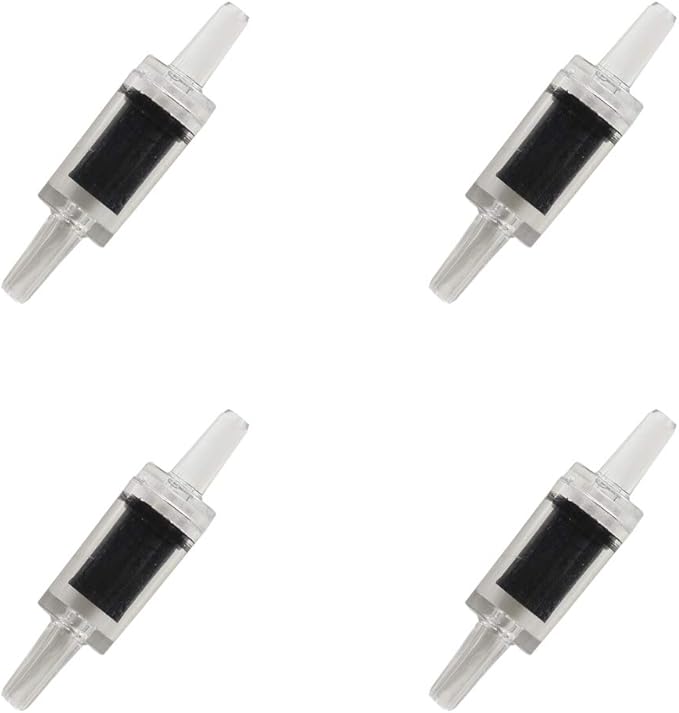 JIH Aquarium 50 Feet Standard 3/16" Black Flexible Airline Tubing with Black Plastic Connectors for Fish Tank,Terrariums, and Hydroponics