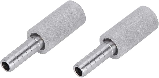 Zerodis 2Pcs 1/4 Inch Air Stone, Air Pump Accessories for Aquarium Cylinder Bubble Diffuser Airstones for Aquarium Fish Pump Aeration Diffusion Stone