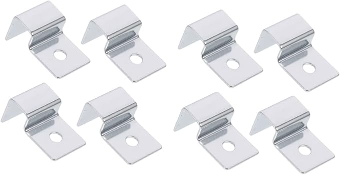 BESPORTBLE 8pcs Aquarium Lid Support Clips Stainless Steel Fish Tank Cover Holders for Glass Tanks Easy to Install Design