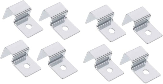 BESPORTBLE 8pcs Aquarium Lid Support Clips Stainless Steel Fish Tank Cover Holders for Glass Tanks Easy to Install Design