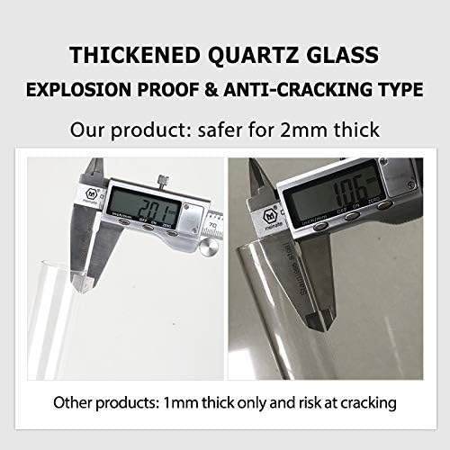 Orlushy Submersible Aquarium Heater, Adjustable Fish Tahk Heater with Free Thermometer Suitable for Marine Saltwater and Freshwater